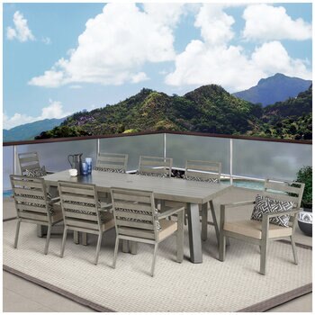 Brookview Outdoor Patio Dining 9 Piece Set