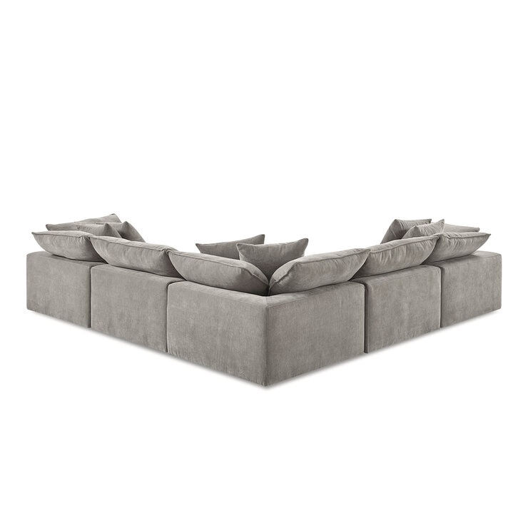 Aiden & Ivy 6 Piece Fabric Modular Sectional