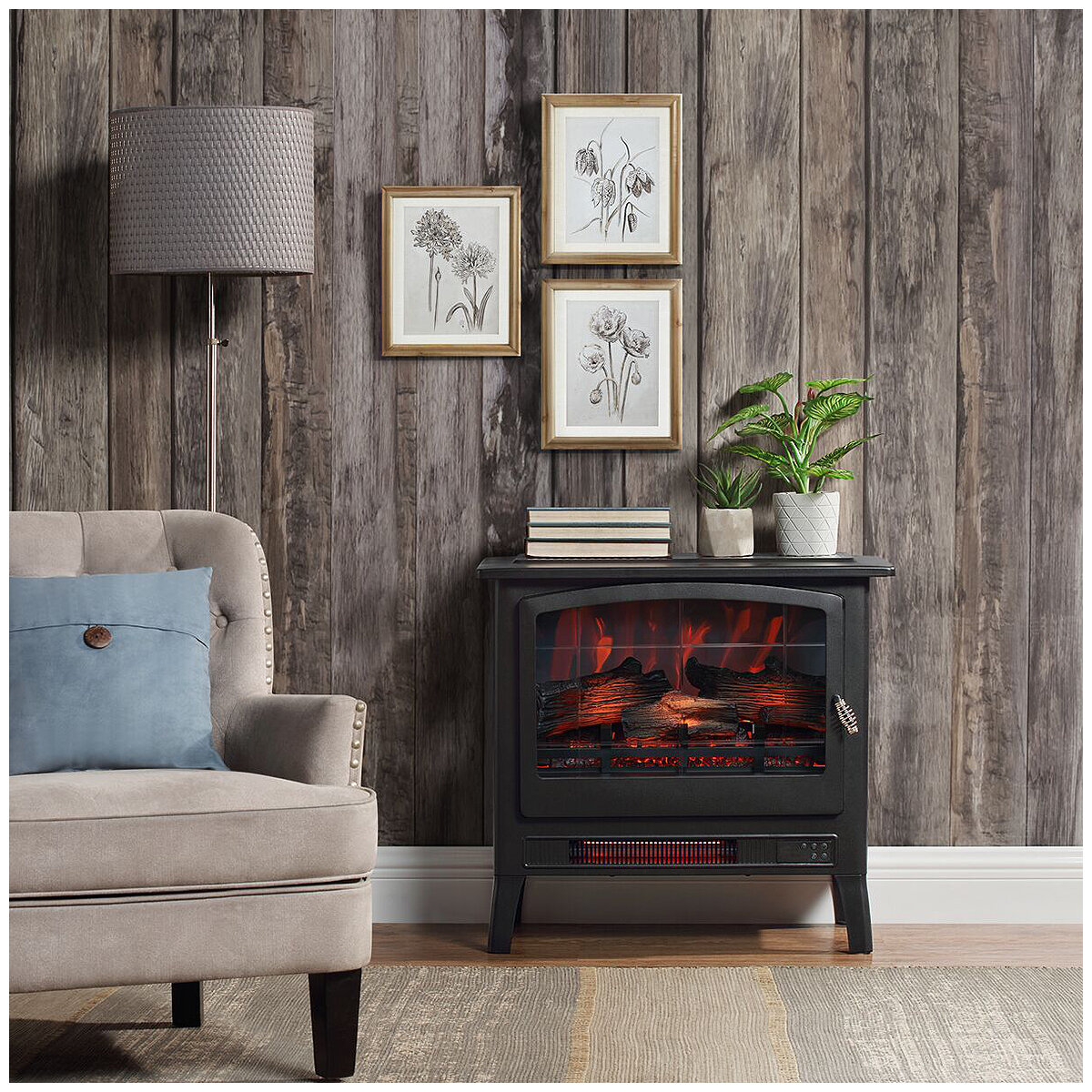 Infrared Freestanding Electric Stove Fireplace