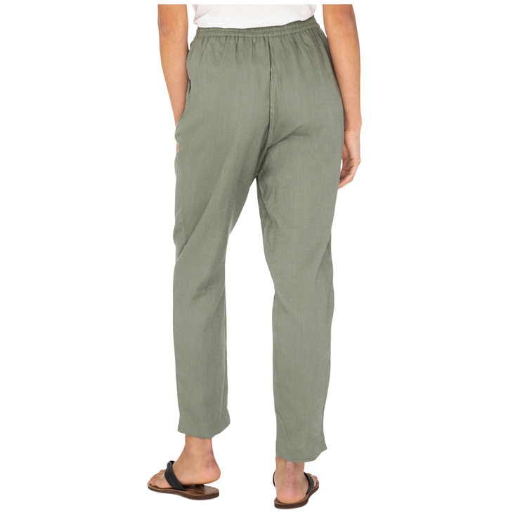 Advent Women's Linen Pant Olive Costco Australia