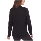 Kirkland Signature Womens LS Vneck Top - Black