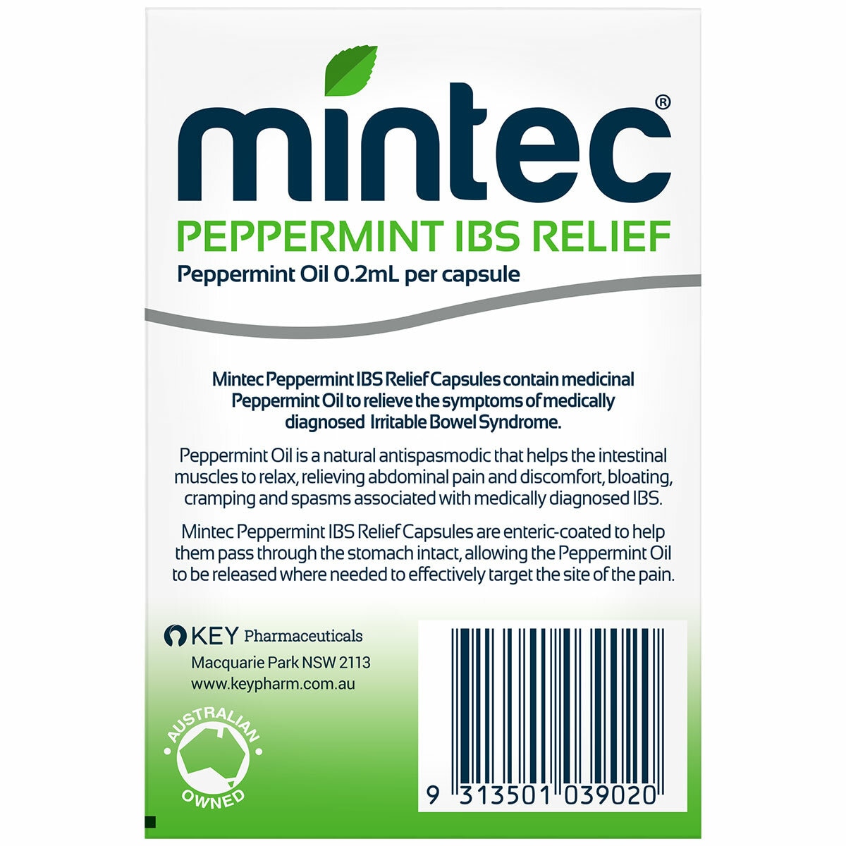 Mintec Peppermint IBS Relief 60 Capsules