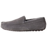 Kirkland Signature Men's Wool Shearling Slippers Grey