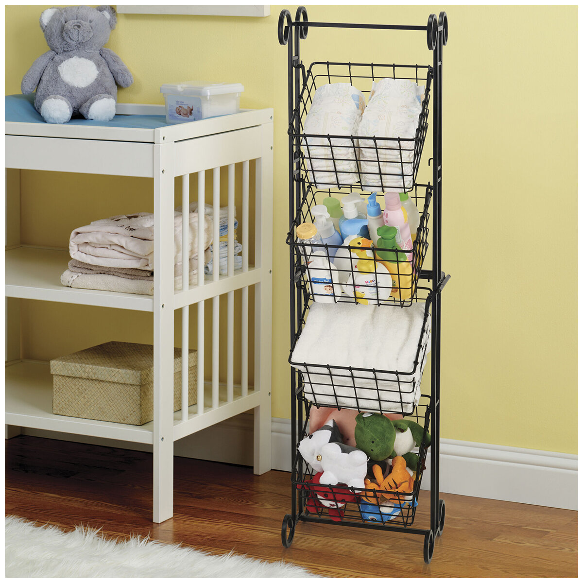 Gourmet Basics By Mikasa 4 Tier Flip Market Basket