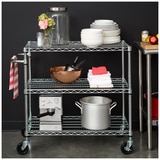 TRINITY 3-Tier 36"x18" Utility Cart