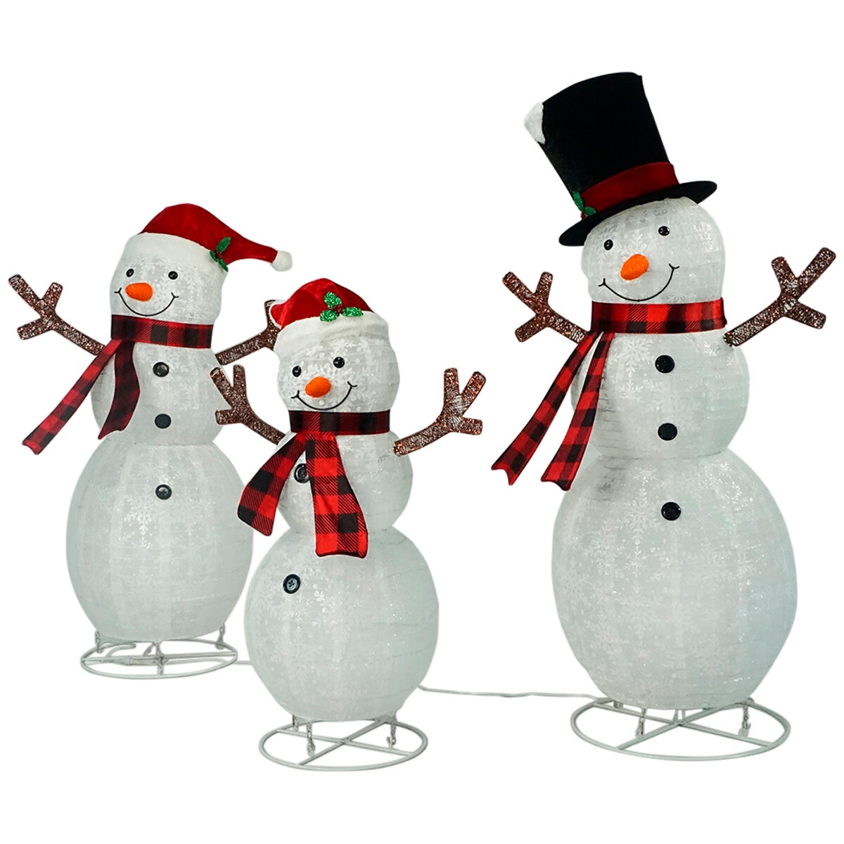 Snowman Family 3 Piece Set