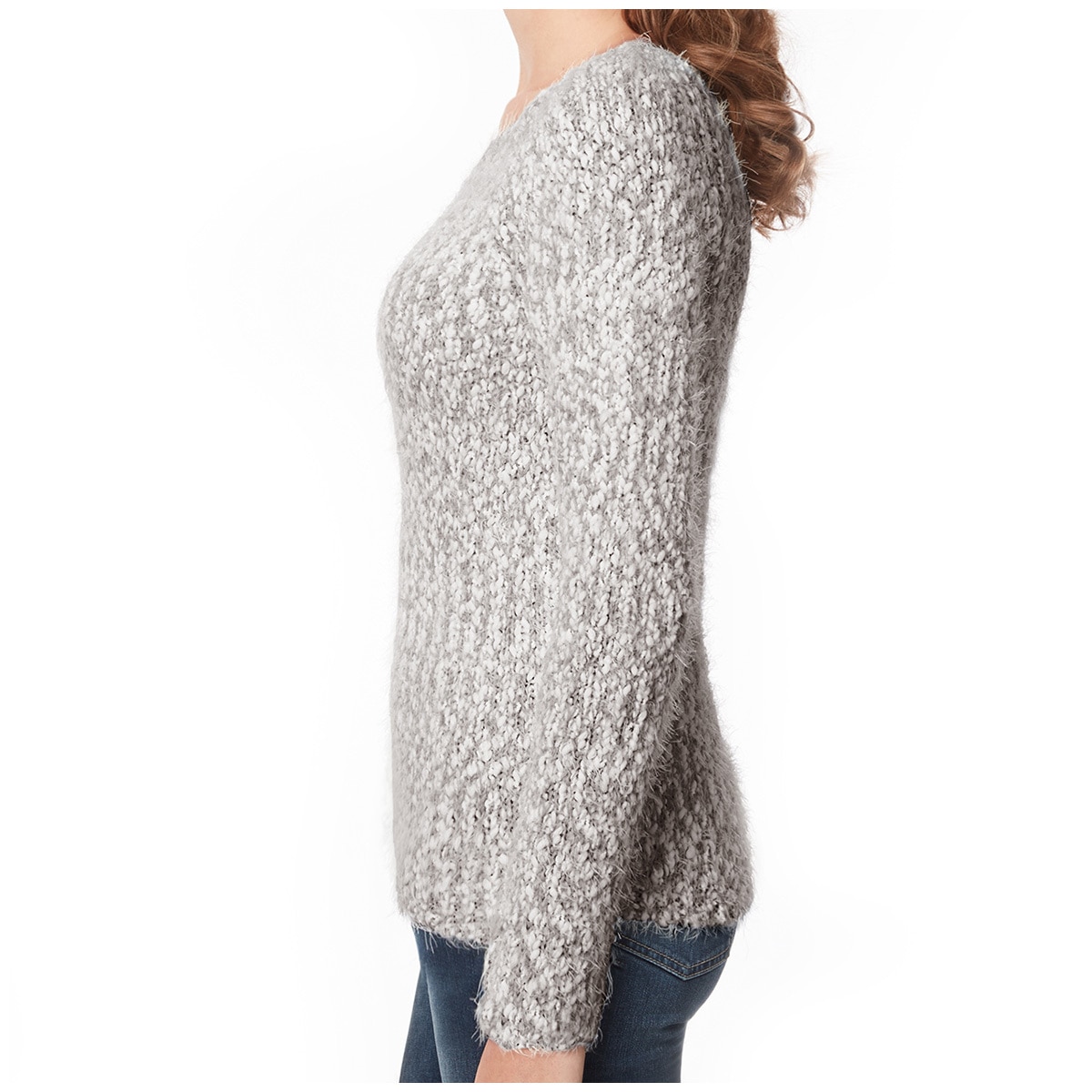 Buffalo Eyelash Sweater - Dusty Grey