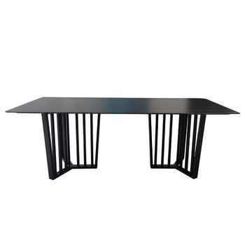 Moran Prague Black and Gold Dining Table 2.4m