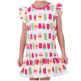 Andy & Evan's 2 pack Girl's Dresses - Flamingo Icecream