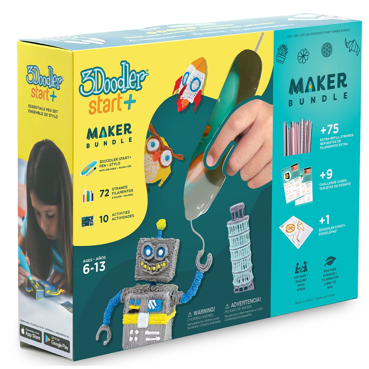  3Doodler Start+ Essentials (2023) 3D Pen Set for Kids