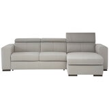 Natuzzi Leather 2 Piece Denver Sectional Stone