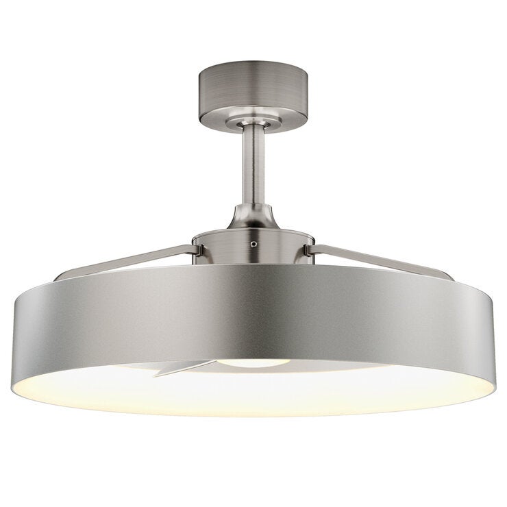 Artika Brushed Nickel With Remote Austin 58cm Ceiling Fan