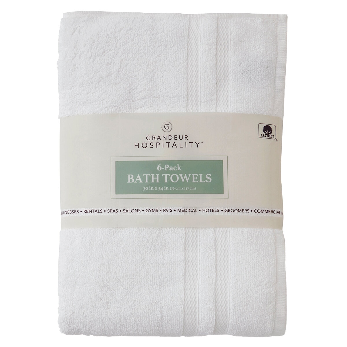 Grand Hospitality Bath Towel 6 PK