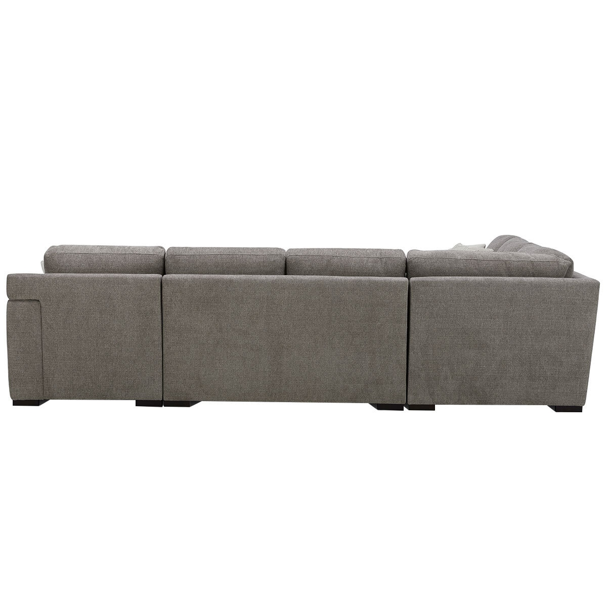 Gilmancreek 4 Piece Fabric Sectional With Ottoman And 6 Pillows