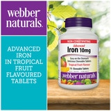 Webber Naturals Advanced Iron 10mg 75 Chewable Tabs