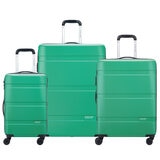 Delsey Benetton 3 Piece Luggage Set Green