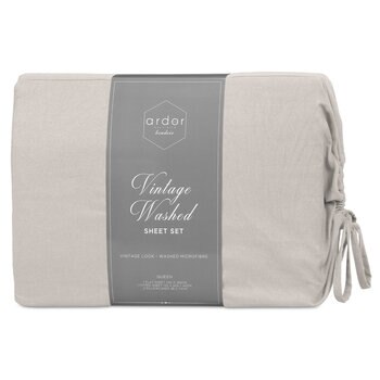 Ardor Boudoir Vintage Washed Sheet Set 4 Piece Queen