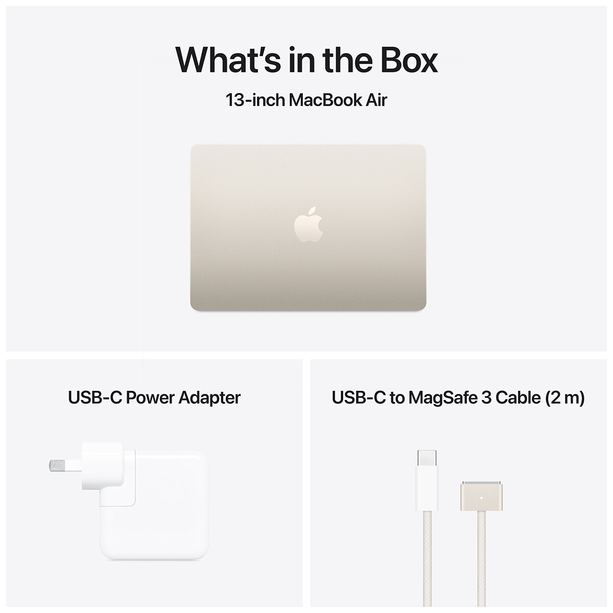 MacBook Air 13 Inch Apple M4 Chip Starlight