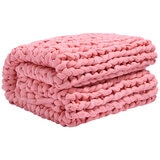 Onkaparinga Knitted Weighted Blanket 6 kg Peach