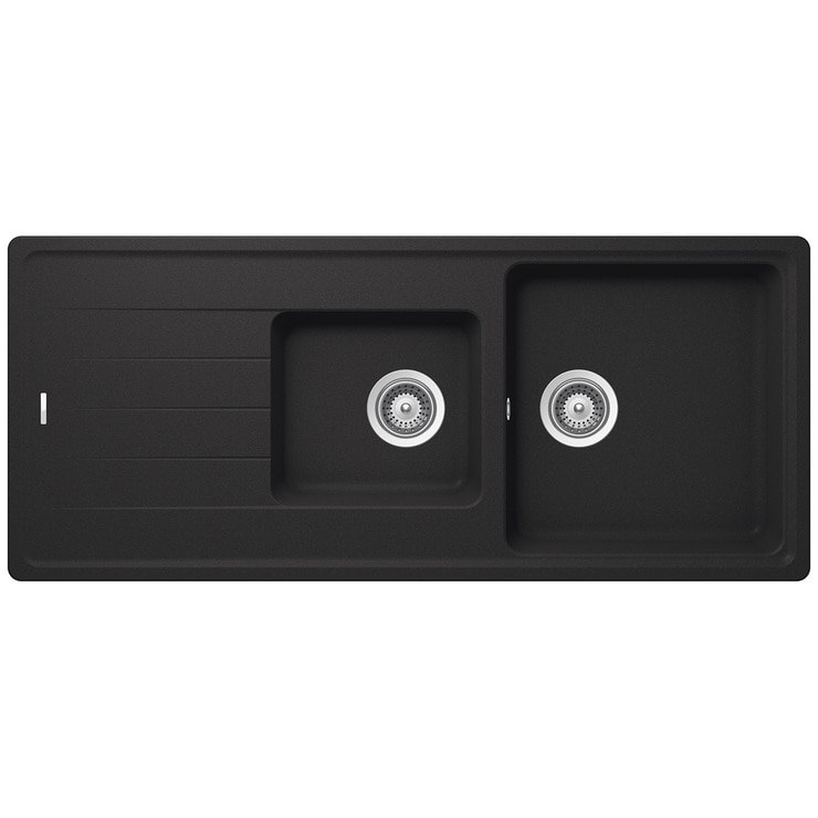 Hafele Quartz Sink with 1 & 3/4 Bowls & Drainer Costco Australia