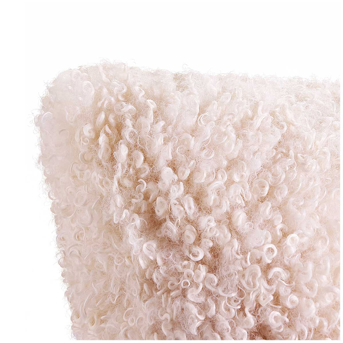 Mon Chateau Faux Fur Pillow Beige