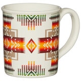 Pendleton Ceramic Mugs 4 Piece Set Camp Stripe Matte