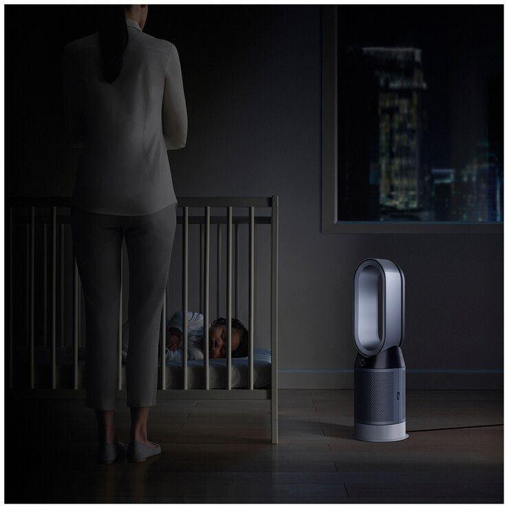 dyson pure hot cool ™ hp04 purifying heater fan white silver