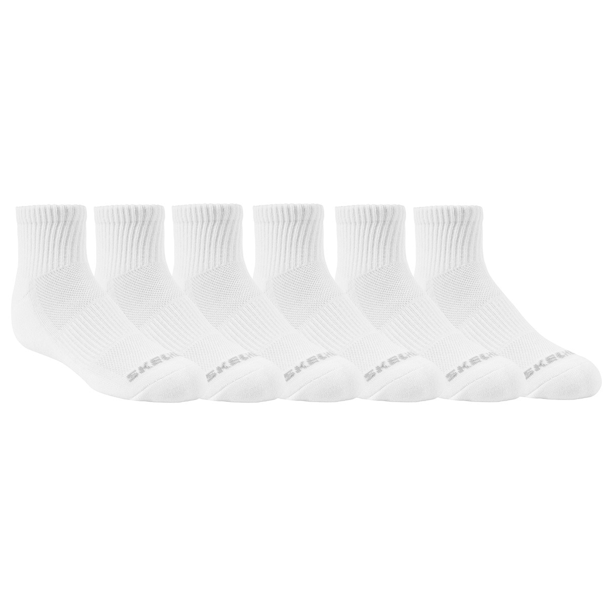 Skechers Kids' Sock 6 pack - White