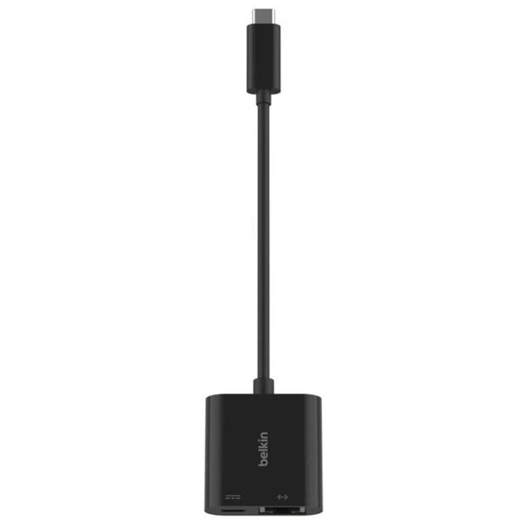Belkin USB-C To Ethernet And Charge Adapter Black INC019BTBK