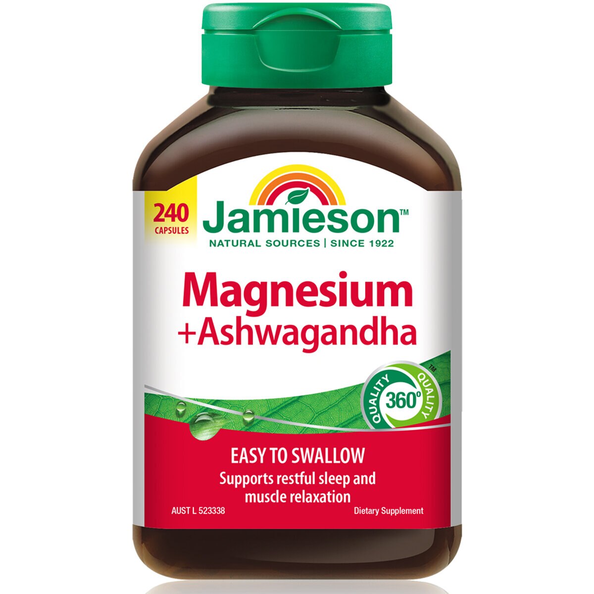 Jamieson Magnesium + Ashawaganda 240 capsules Jamieson Magnesium + Ashawaganda 240 capsules