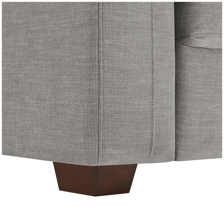 Thomasville 3 Piece Fabric Convertible Sectional With Storage Seat