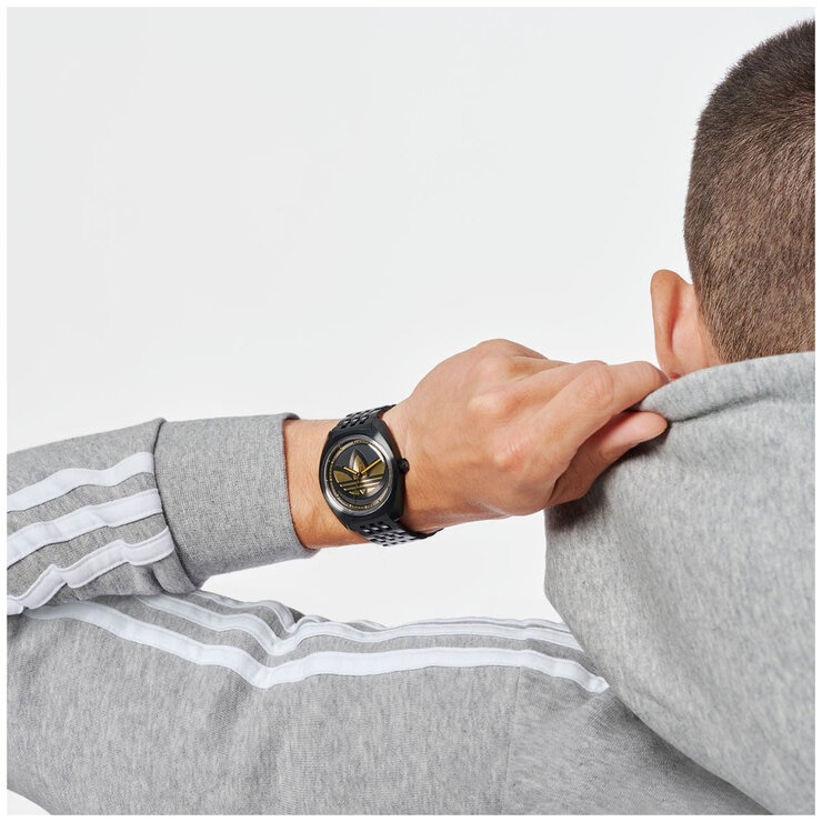 Adidas Originals Edition One Black Tone Stainless Steel Watch AOFH23511