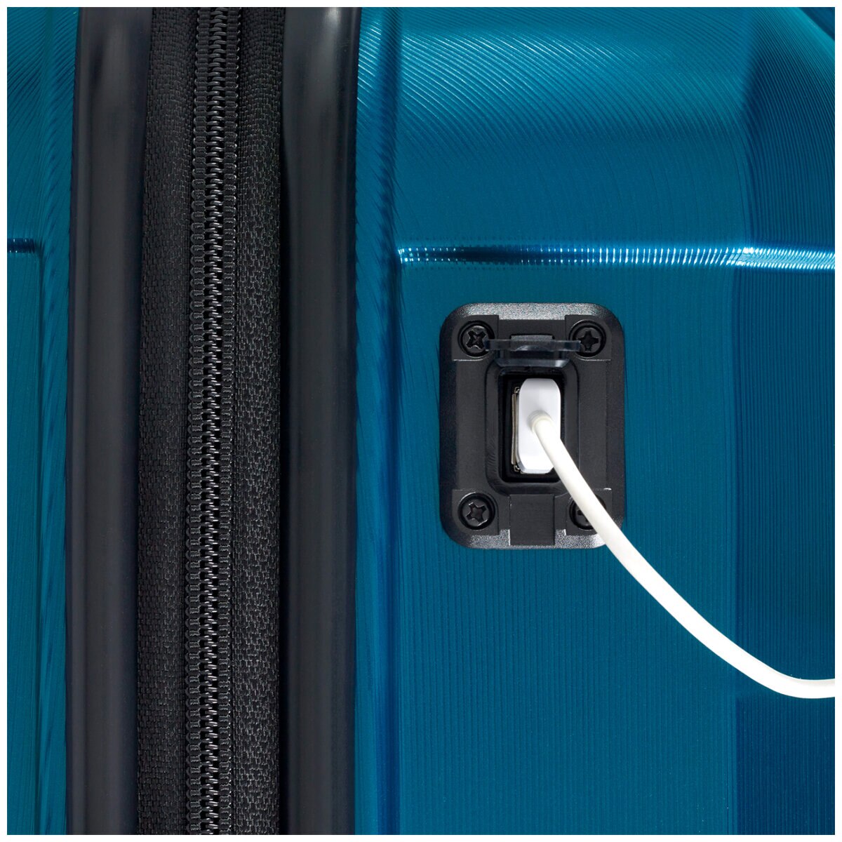 Samsonite Carbon Elite Expandable Hardside Luggage Set 3 Piece Blue