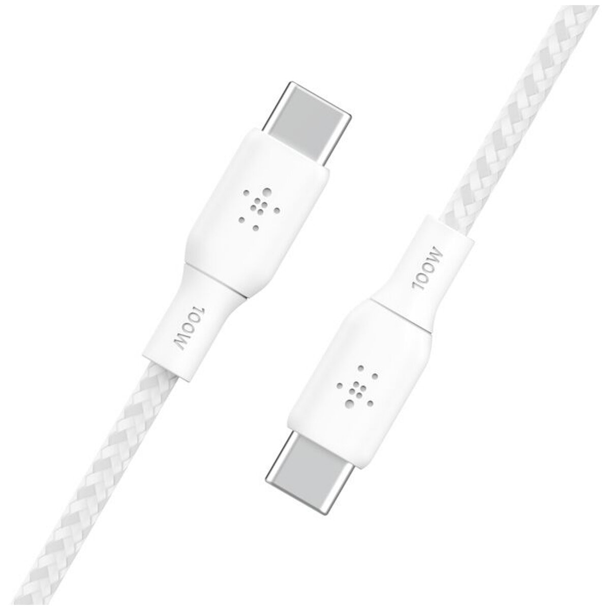 Belkin BoostCharge Braided USB-C to USB-C Cable 2m White CAB014BT2MWH