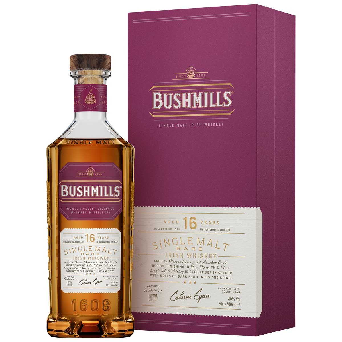 Bushmills 16 Year Old Single Malt Irish Whiskey 700ml