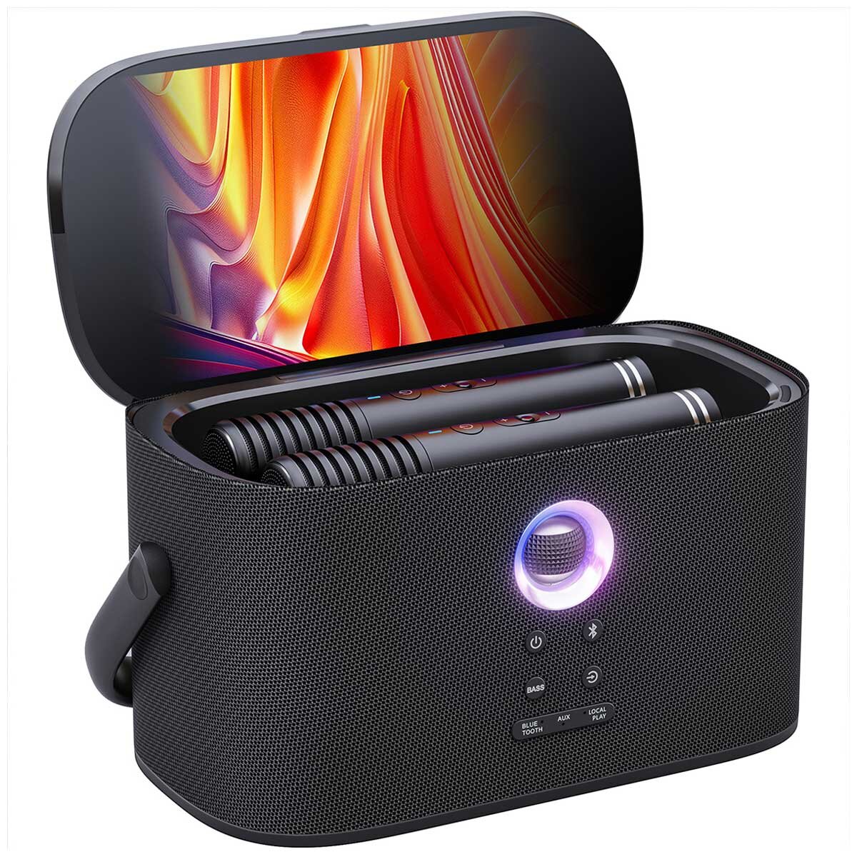 Ikarao Shell S2 Portable 140W Karaoke Speakers with 8 Inch TouchScreen Display IK-Shell-S2