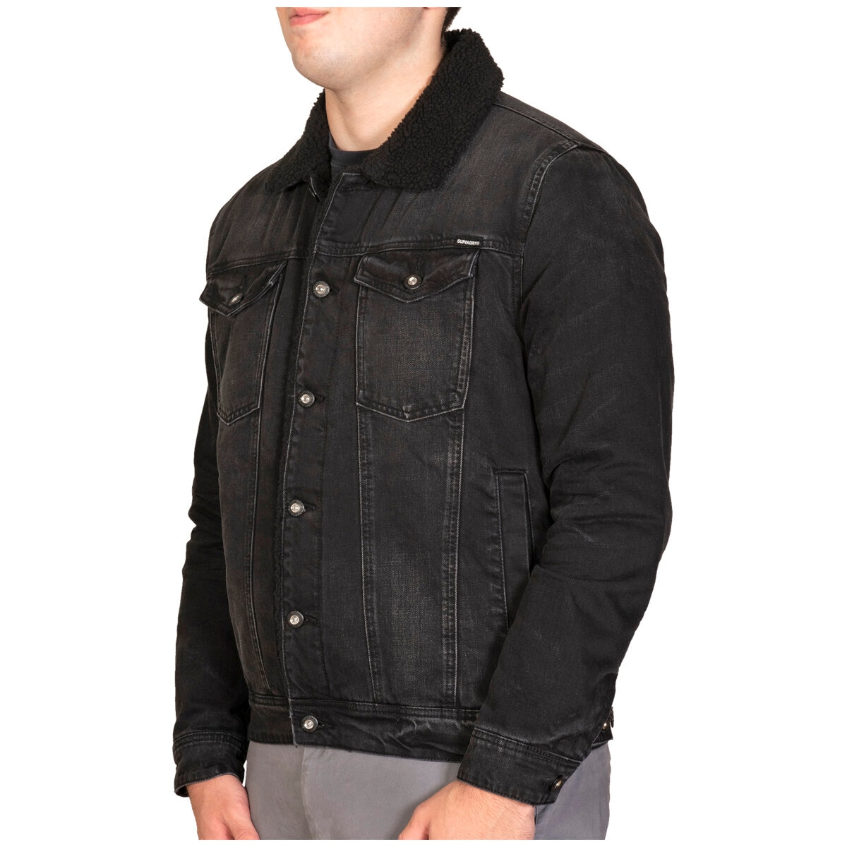 Superdry Highwayman Trucker Jacket Black
