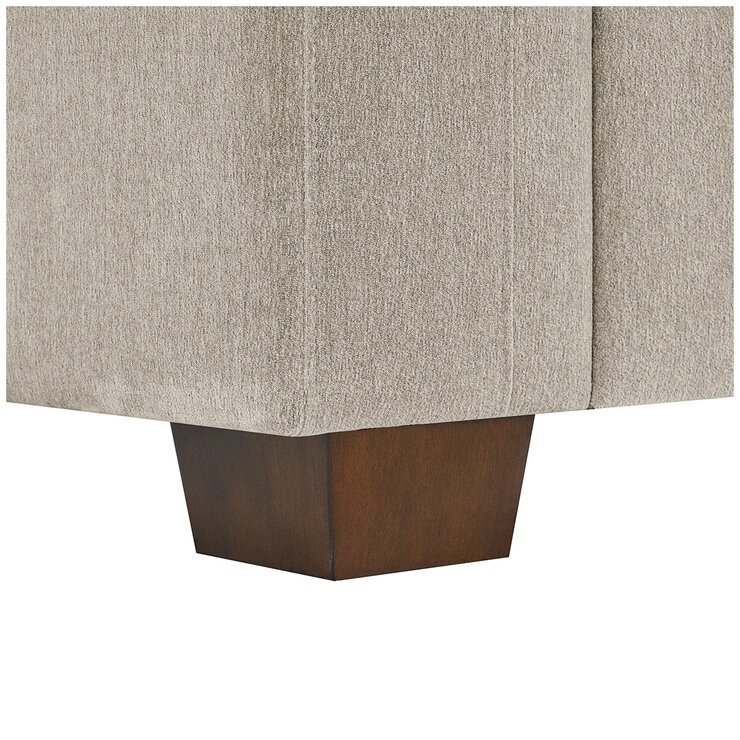 Thomasville Fabric Sectional With Storage Ottoman