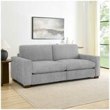 Henredon Fabric Sofa with 2 Power Footrests
