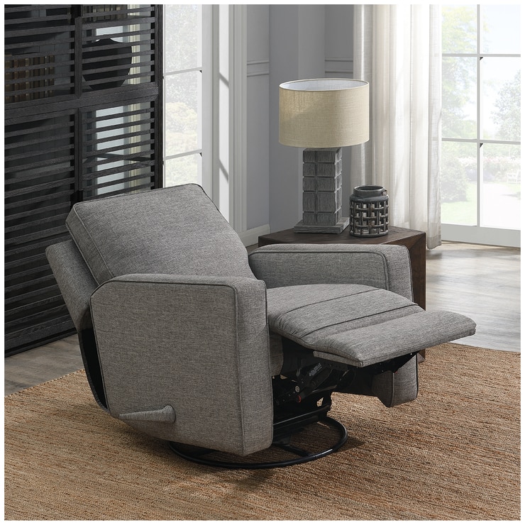 True Innovations Fabric Swivel Glider Recliner Grey Costco Australia
