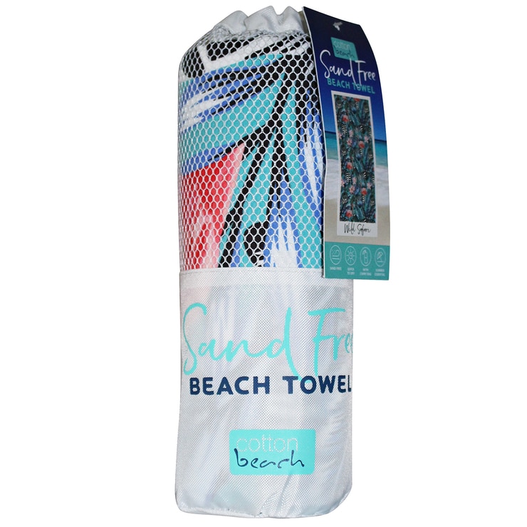 Cotton Beach Sand Free Beach Towel Wild Safari Costco Australia