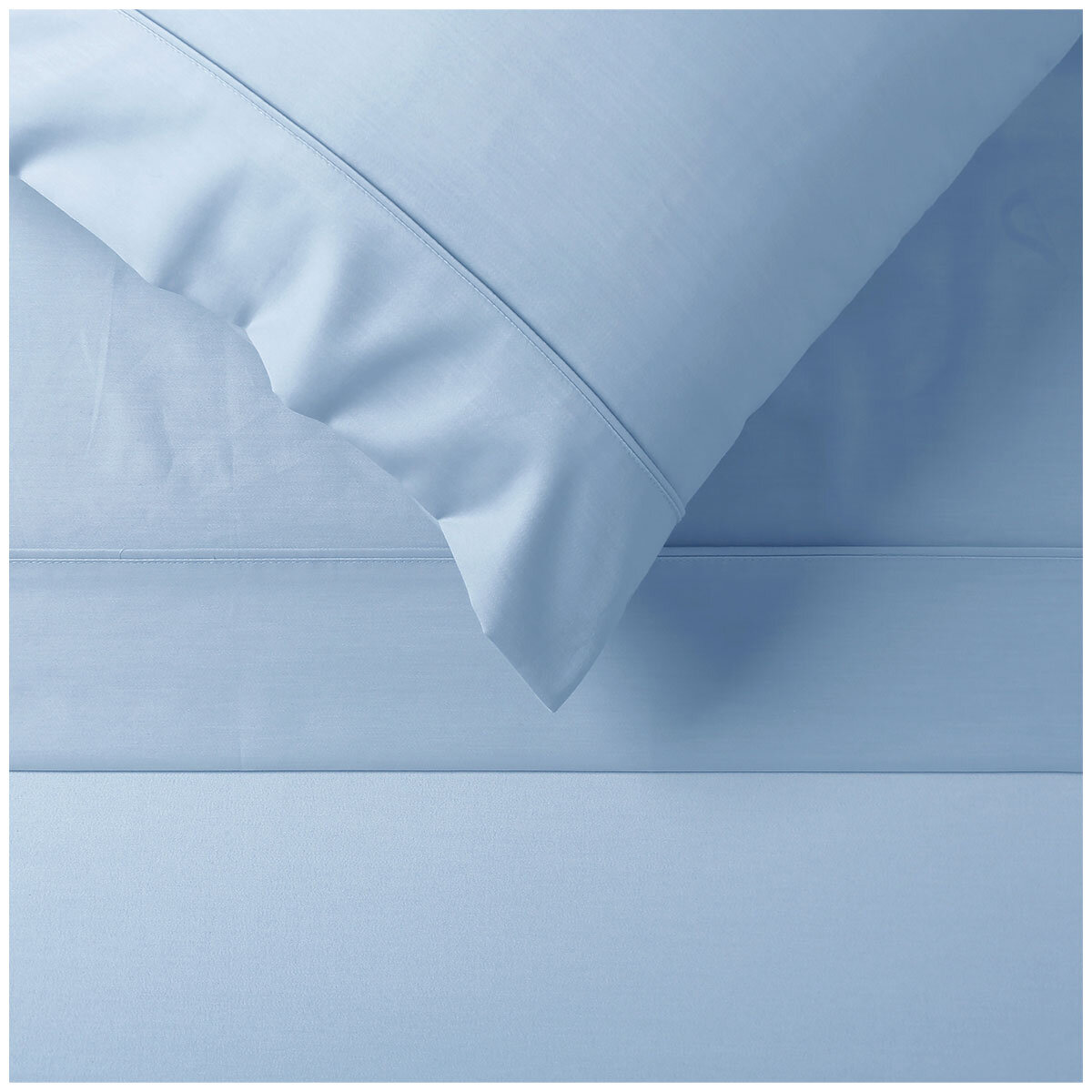 Onkaparinga Cotton Rich 1500TC Sheet Set Queen 4 Piece Blue