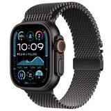 Apple Watch Ultra 2 GPS + Cellular 49mm Black Titanium Case With Black Titanium Milanese Loop S