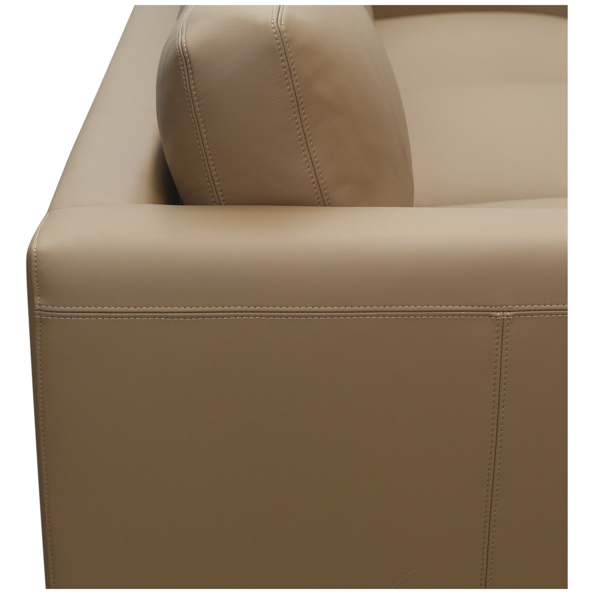 Moran Toronto Leather 3 Seater Sofa Premium Caramel