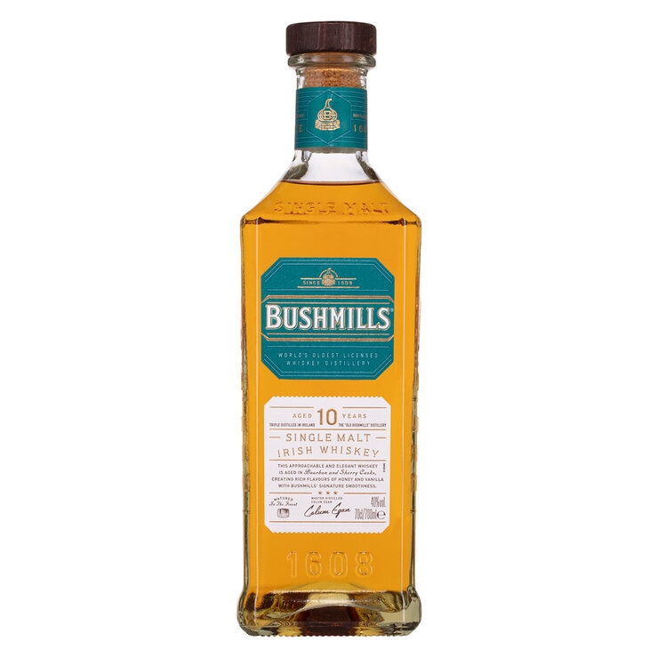 Bushmills 10 Year Old Single Malt Irish Whiskey 700ml