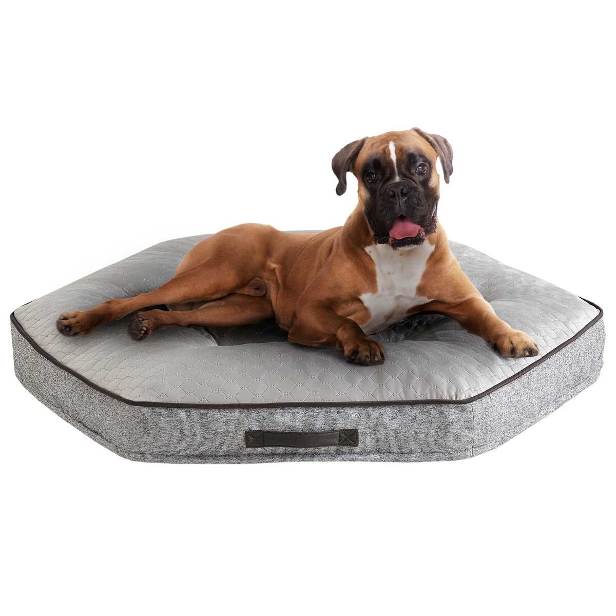 Kirkland Signature Hexagon Pet Napper Spring Grey Quilted