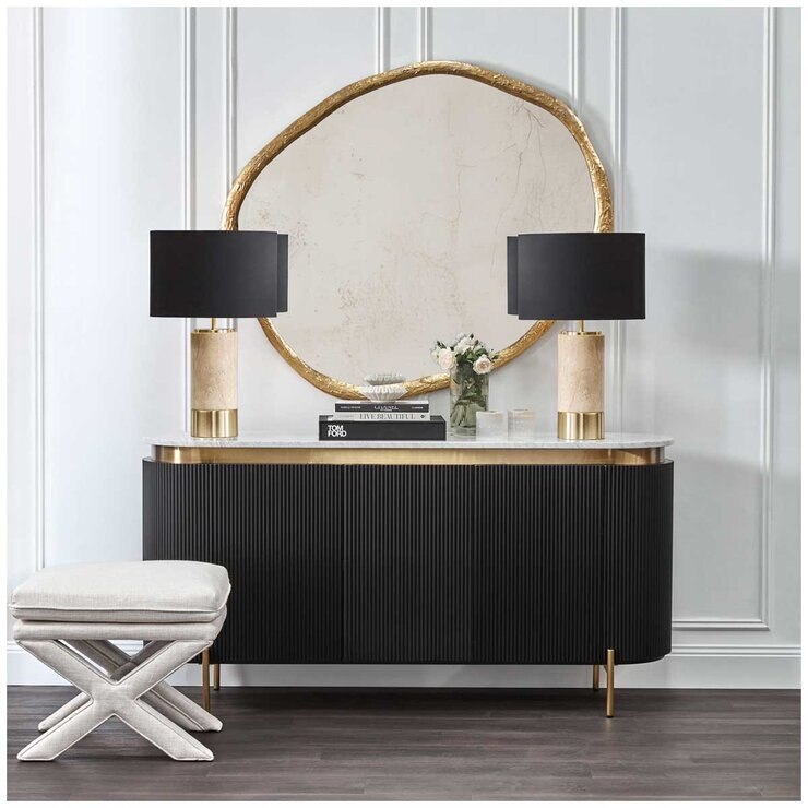 CAFE Lighting & Living Tasman Wall Mirror Gold CAFE Lighting & Living Tasman Wall Mirror Gold