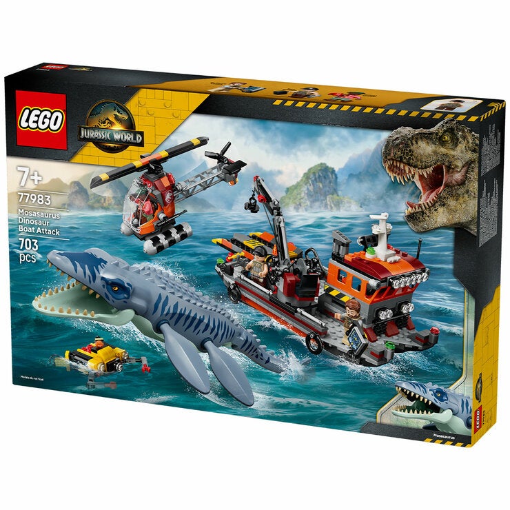 LEGO Jurassic World Mosasaurus Dinosaur Boat Attack 77983 LEGO Jurassic World Mosasaurus Dinosaur Boat Attack 77983
