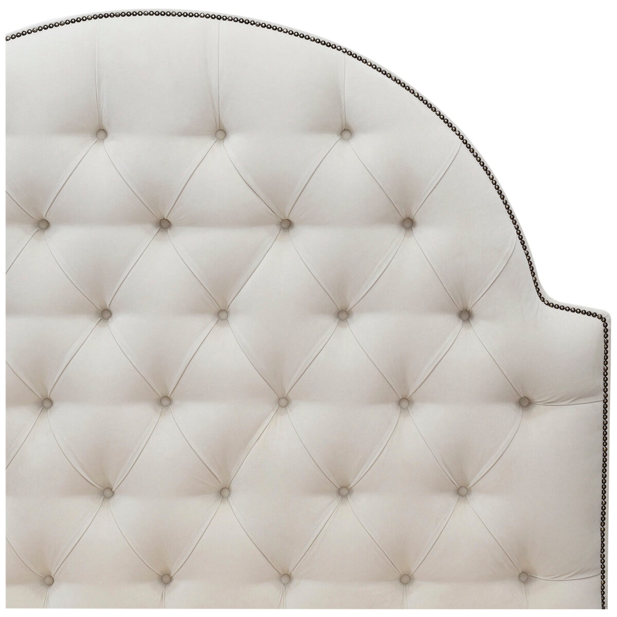 Moran Princess Queen BedHead With Encasement With Slatted Base Plush Bone