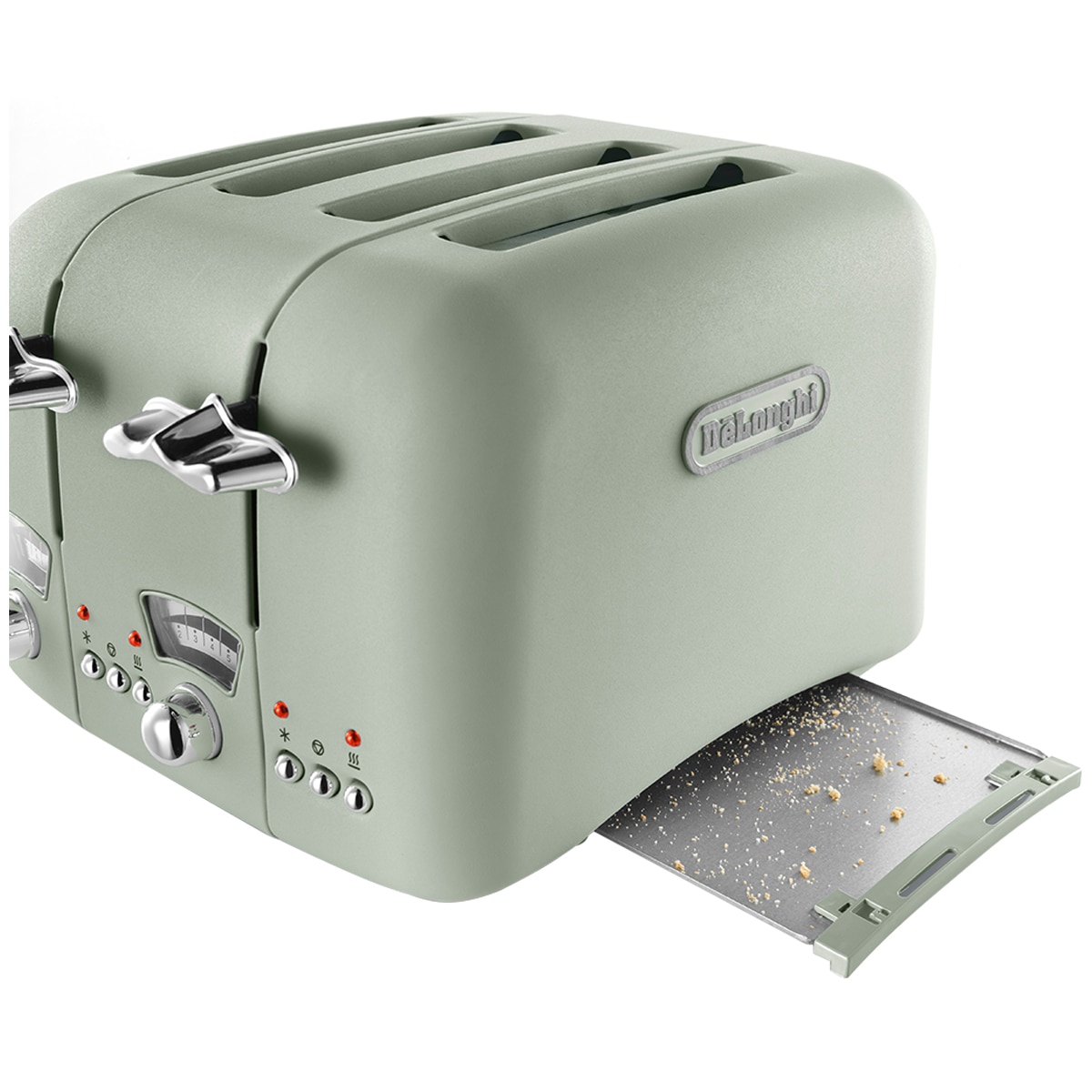 De'Longhi Argento Flora 4 Slice Toaster Peppermint Green CT04GR